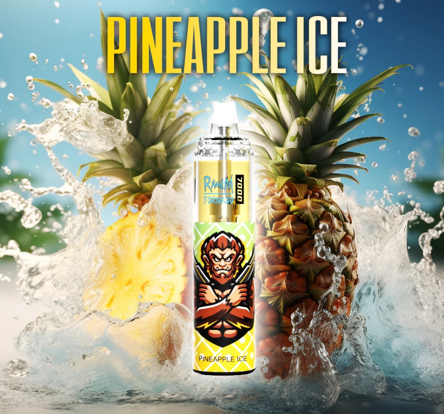 RandM Tornado 7000 Luftstr&oslash;mkontroll Vape - Ananas Is: Fremtiden for Norsk Vaping