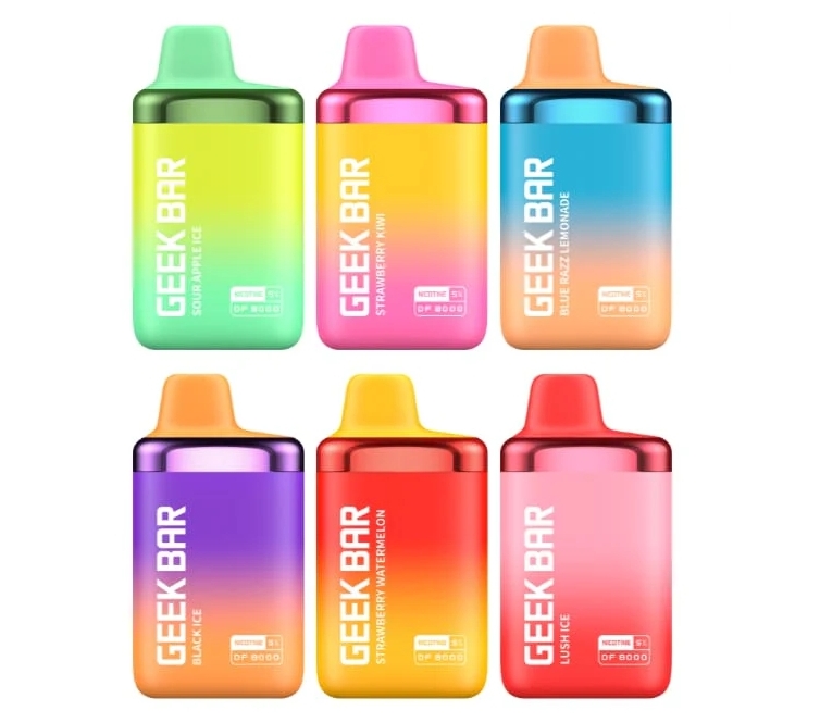 En Smagsrejse til Barndommens Bl&aring; Himmel: Geek Bar DF8000 - bl&aring; bomulds bolche