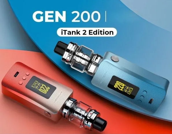Vaporesso GEN 200 (iTank2) Kit Vape &ndash; Sky Blue: N&aring;r design, teknologi og frihed m&oslash;des